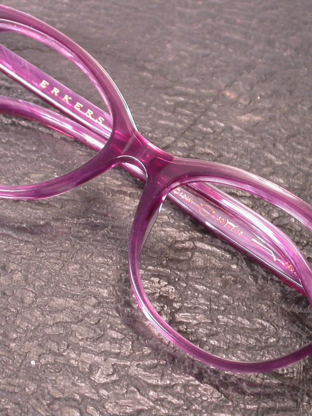 Erkers Craft Optical Purple Clear Fashion Eyeglasses Frames